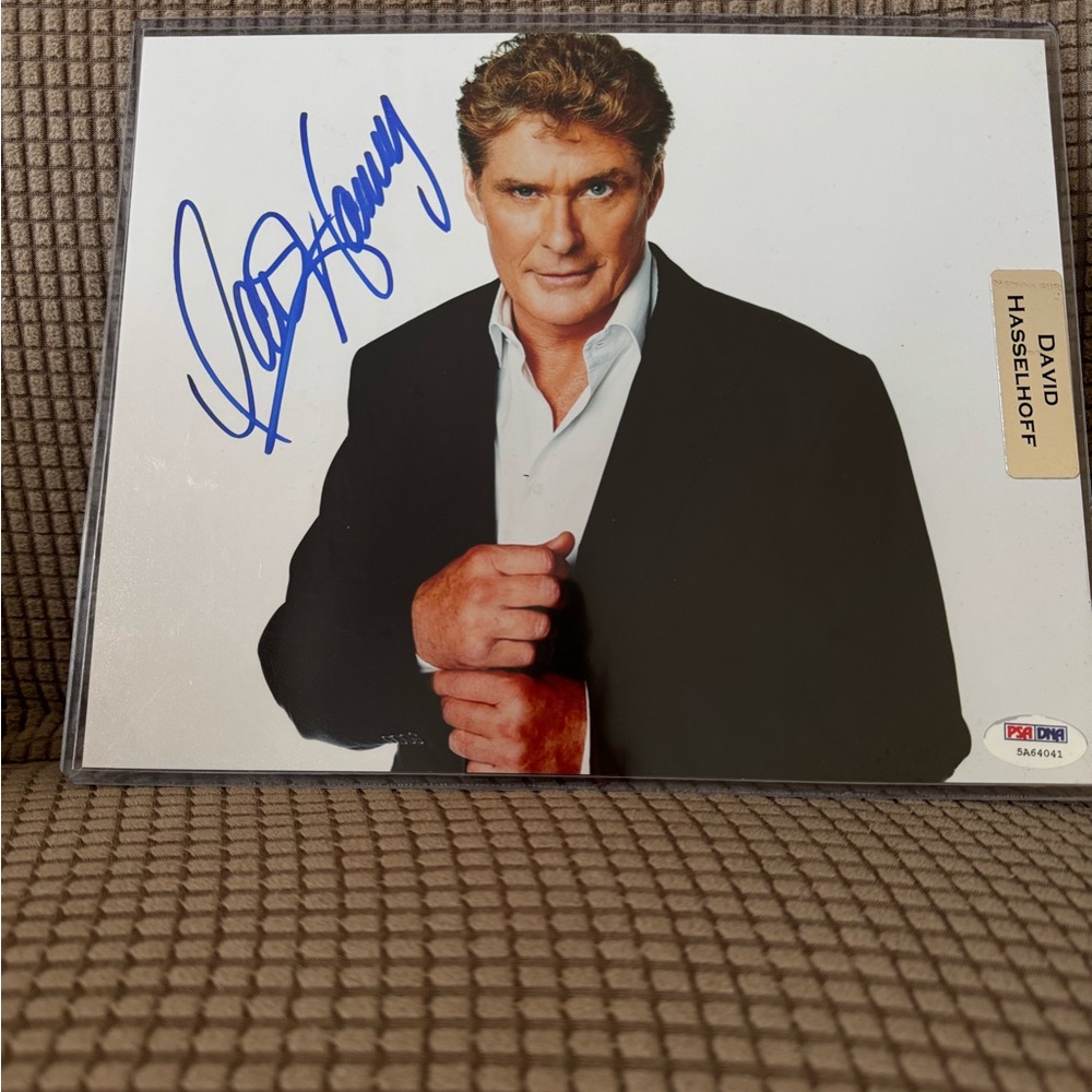 David Hasselhoff Autographed Photo with PSA Authentication